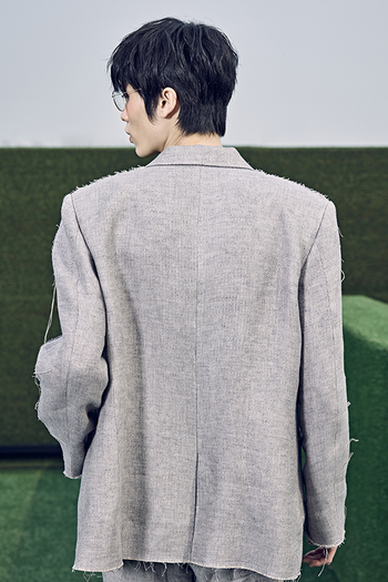 Cutting Line Linen Jacket
