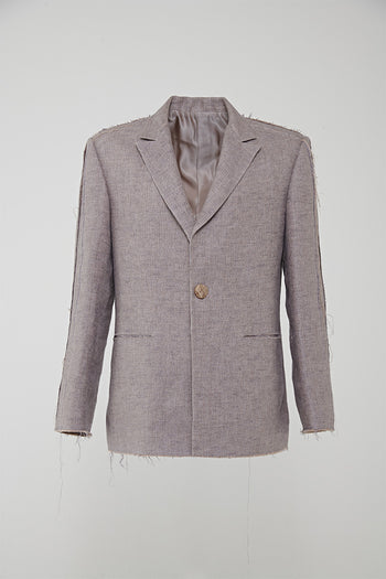 Cutting Line Linen Jacket