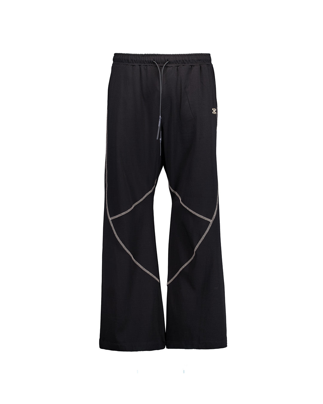 Black KIMMICK Solid Warp Cargo Pants styled as casual tops with a relaxed fit and functional pockets.