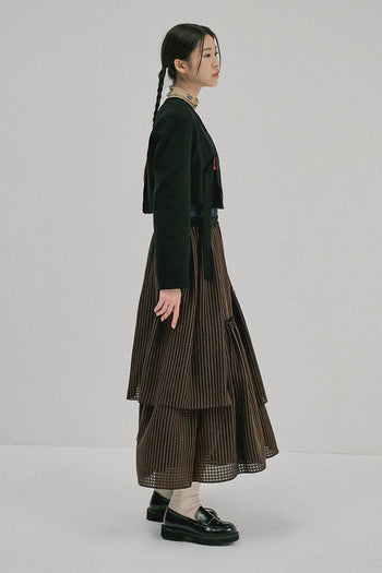 Cropped Stitch Jacket