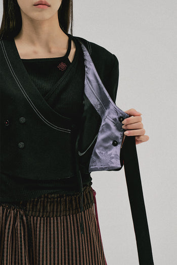 Cropped Stitch Jacket