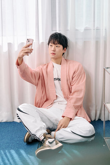 Lattice-Pattern Long Jeogori Mens