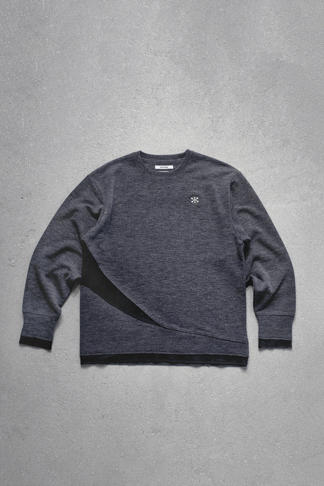 SHEAR DISTORTION KNIT SWEATSHIRT