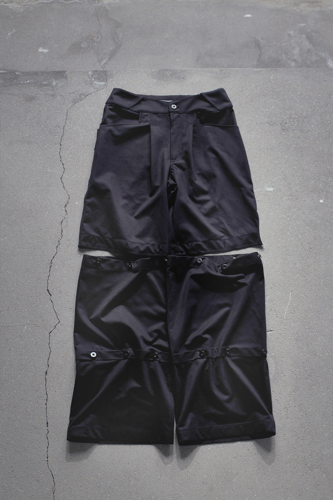 DETACHABLE AEGIS DISTORTION TROUSERS (SUEDE)