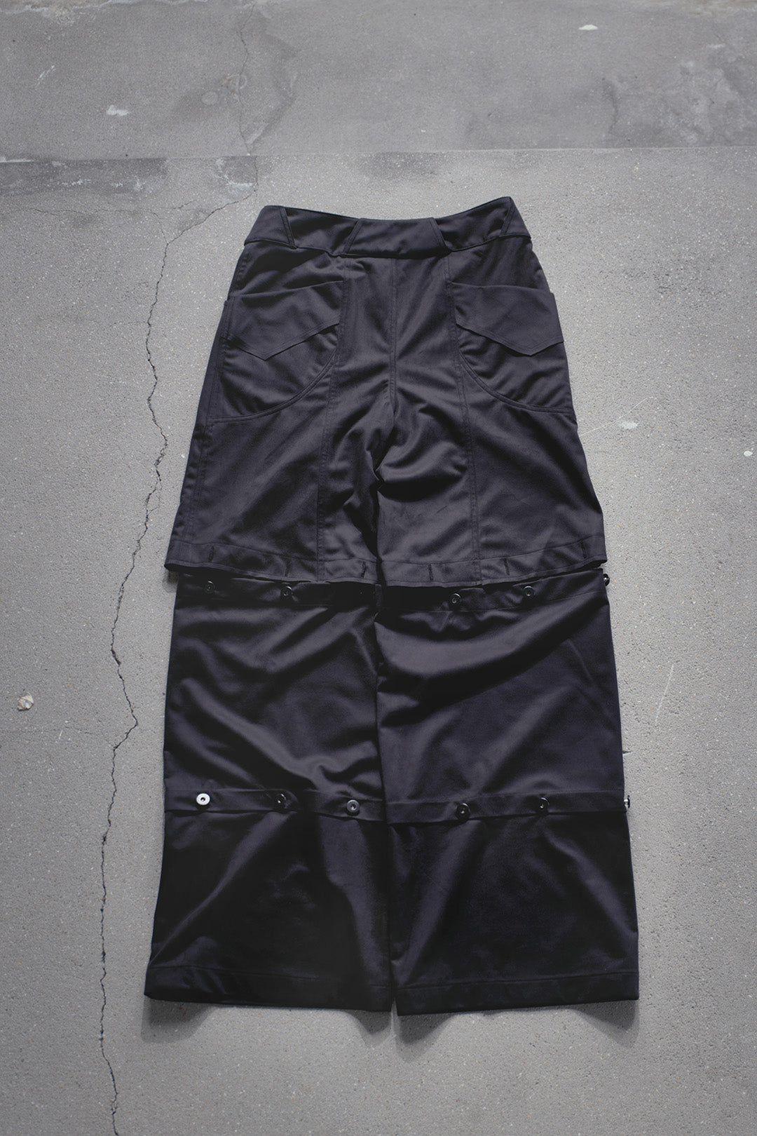 DETACHABLE AEGIS DISTORTION TROUSERS (SUEDE)