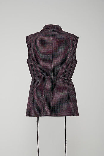 Single Breasted Wool Padding Vest