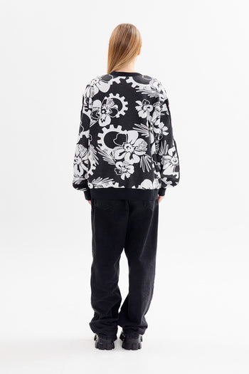 Cogwheel Embroidery Cardigan