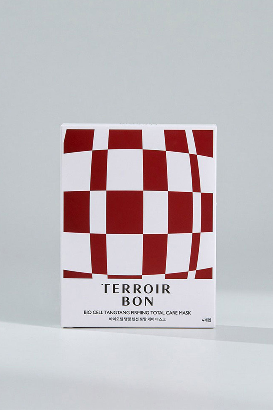 Vegan BioCell TangTang firming total care mask pack by TERROIR BON, four-sheet beauty skincare mask with natural ingredients.