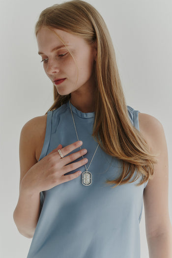 Chambriller Moonlight Silver Ring showcasing a sleek silver band with subtle moonlight-inspired design details.
