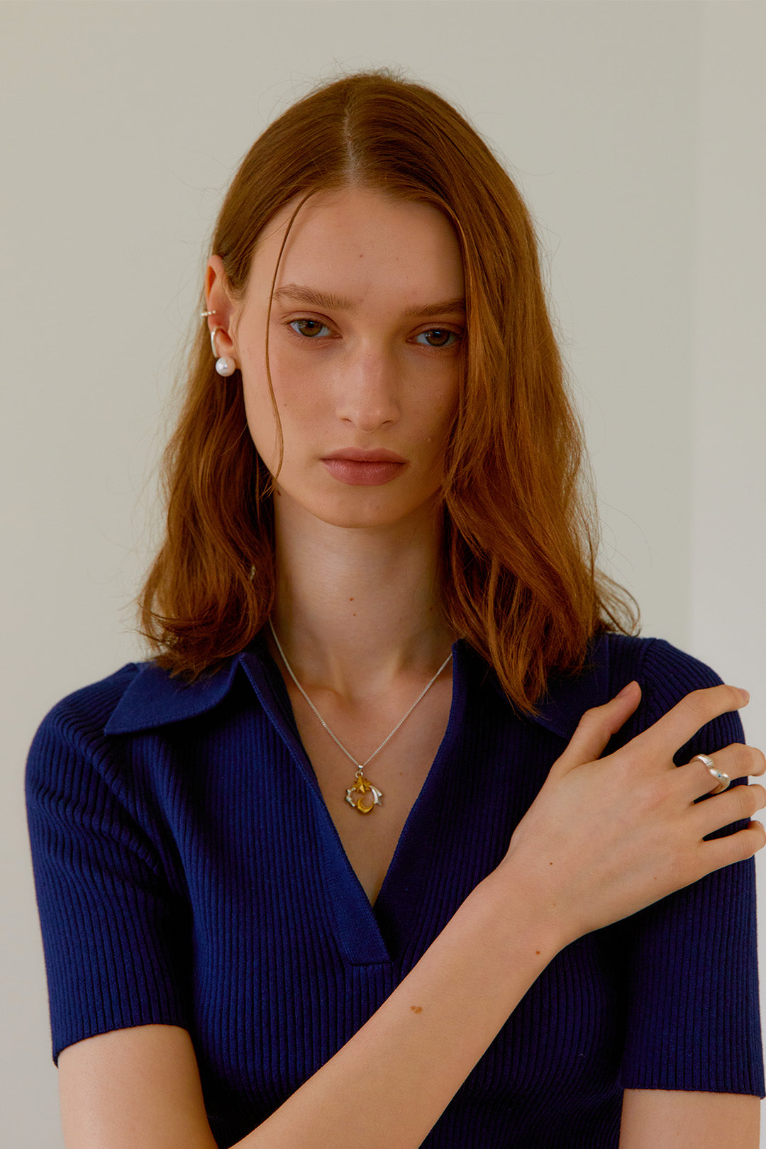 Chambriller silver ring with multi-color milkyway design, showcasing vibrant, swirling colors on a sleek band.