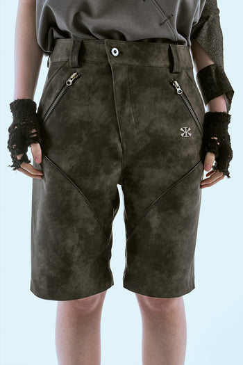 Arrow Trajectory Piped Shorts Cloudy Black