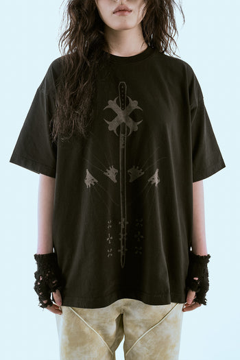 Laser Printed Half Sleeve Black
