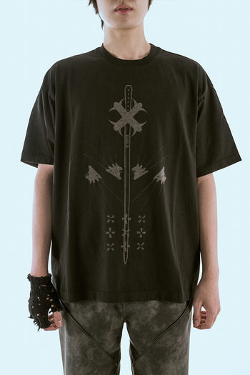 Laser Printed Half Sleeve Black
