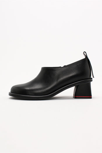 Black Moon Short Boots by Finoacinque featuring ankle-high design, sleek silhouette, and stylish leather finish.