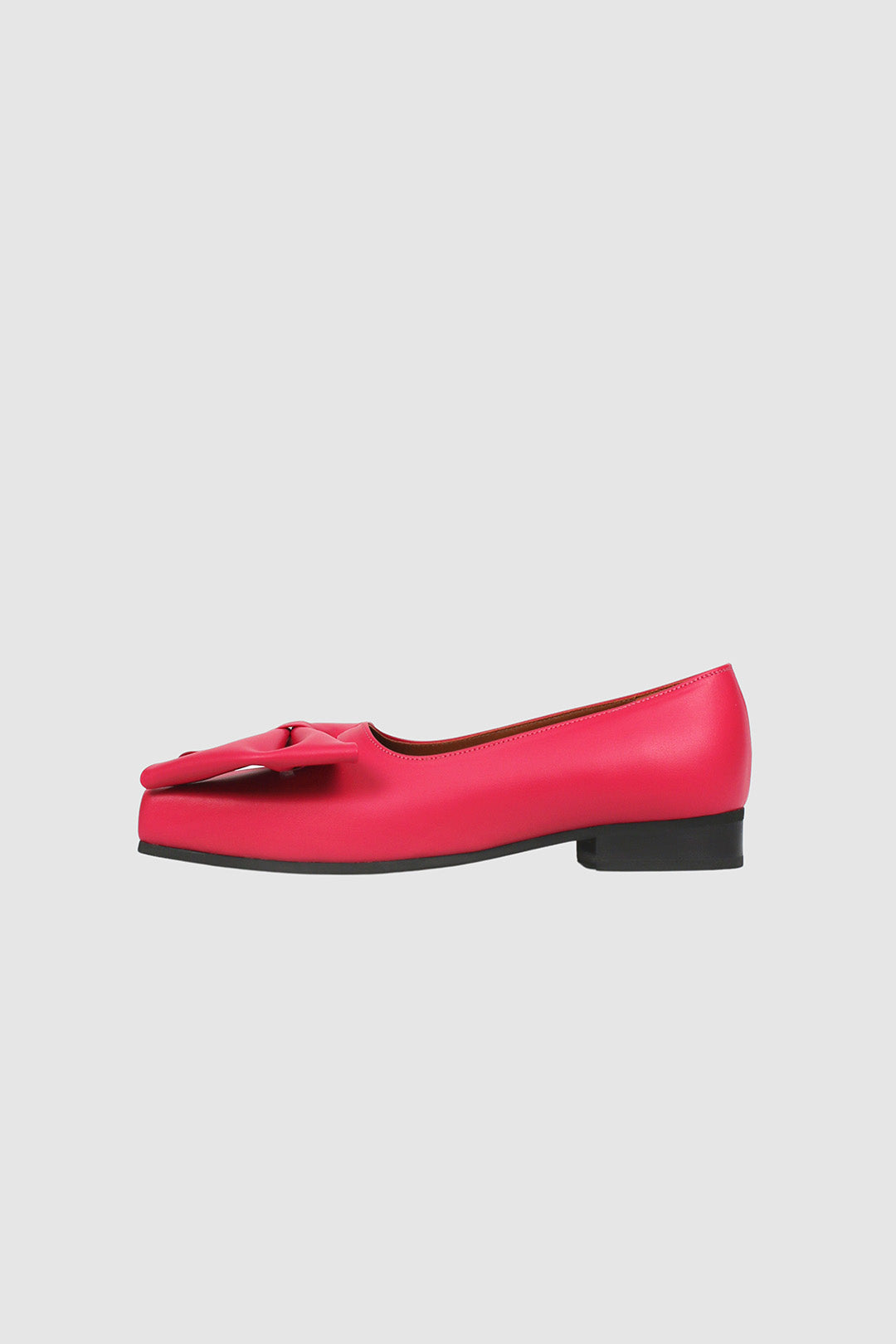 Finoacinque IA Bow Fuchsia Pink Ballerina Flat Shoes with decorative bow, stylish and comfortable for casual wear.