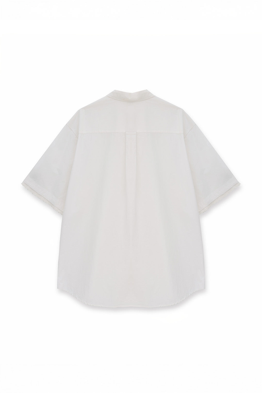 EUNJO oversized Icing shirt with bold Icing design, relaxed fit, soft fabric, displayed on a hanger against a plain background.