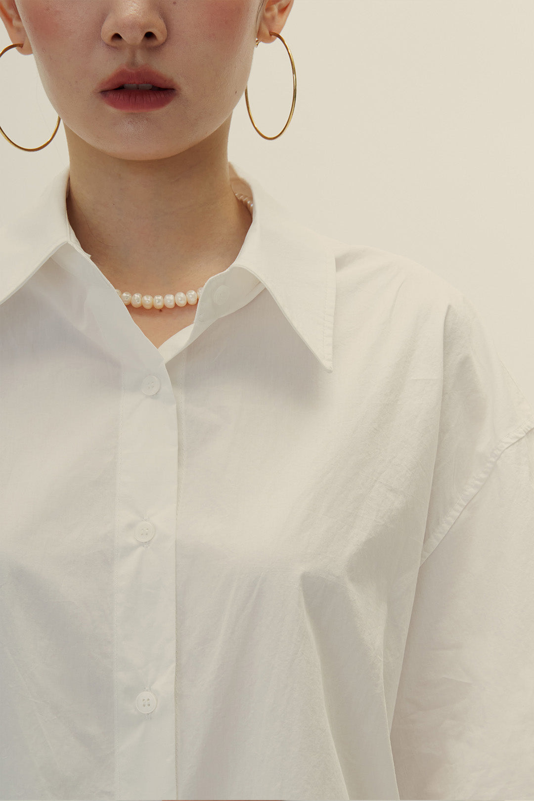 EUNJO oversized Icing Shirt featuring a casual, comfortable fit with a bold icing graphic design on the front.
