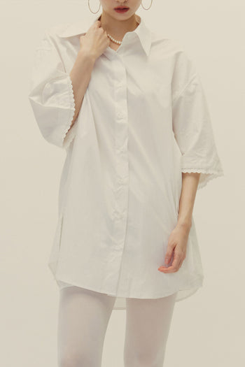 EUNJO oversized Icing shirt featuring a colorful ice-themed design, casual fit, and soft fabric, displayed on a white background.