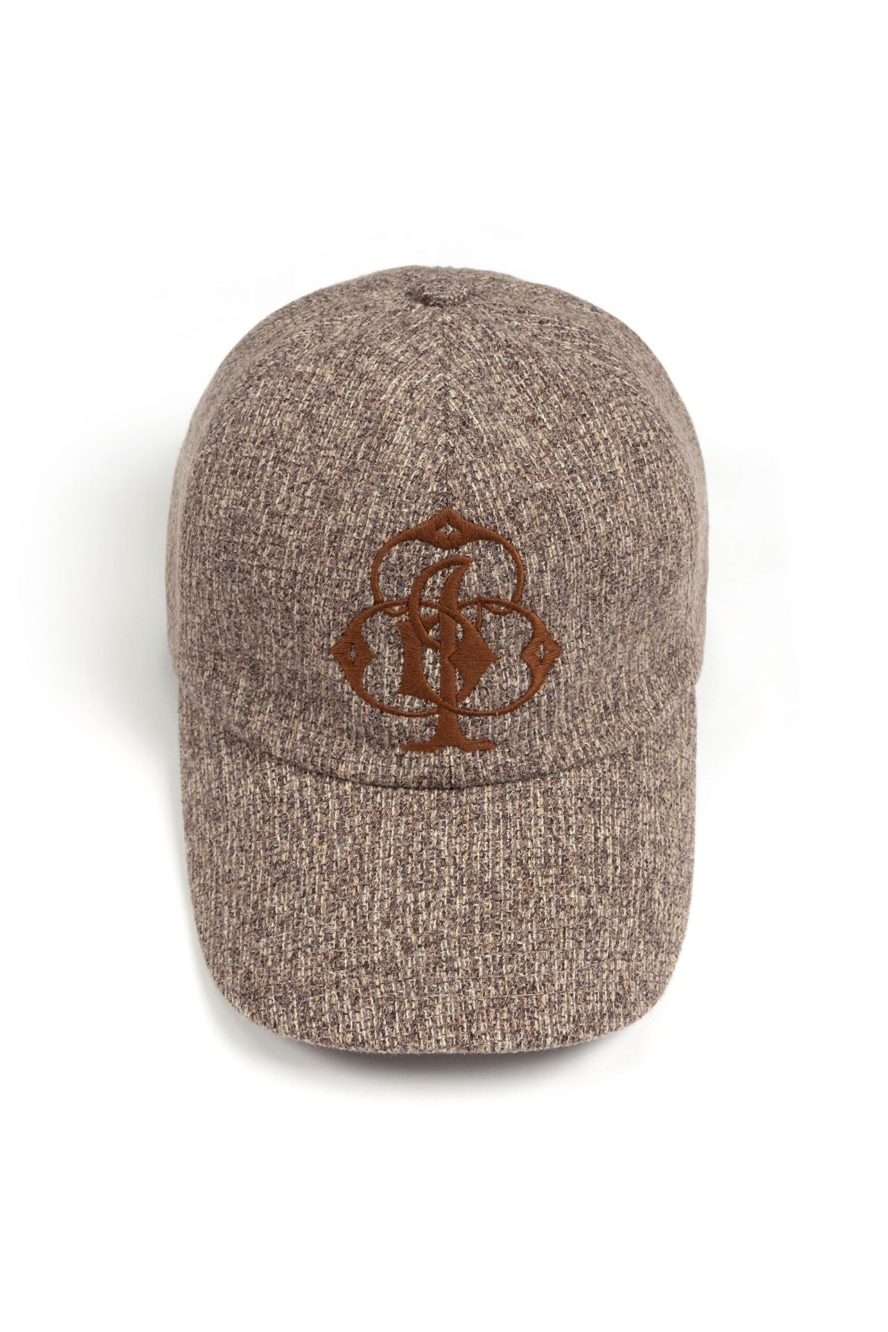 IOEDLE Clover Symbol Weaving Cap, one-size casual cap with woven design and embroidered green clover symbol on front.