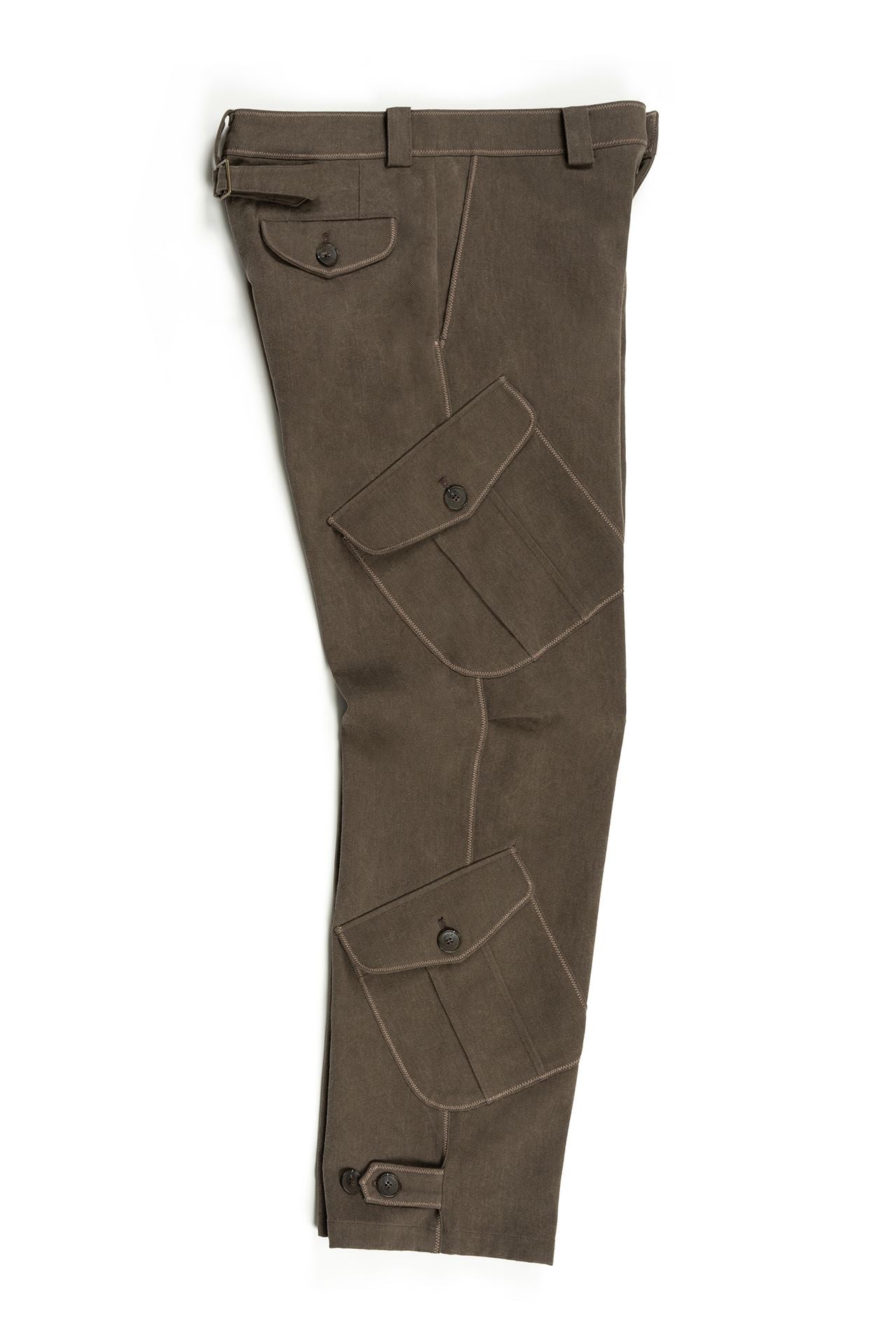 Brown IOEDLE Dirt Cargo Pants with multiple pockets, rugged design, suitable for outdoor and casual wear.