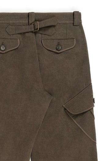 Brown IOEDLE Dirt Cargo Pants with multiple pockets, styled as rugged cargo pants suitable for outdoor or casual wear.