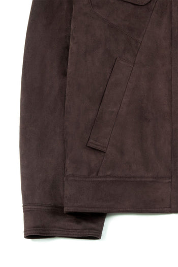 Brown Headlight Jacket by IOEDLE, featuring a stylish design and versatile fit, displayed on a model with a neutral background.
