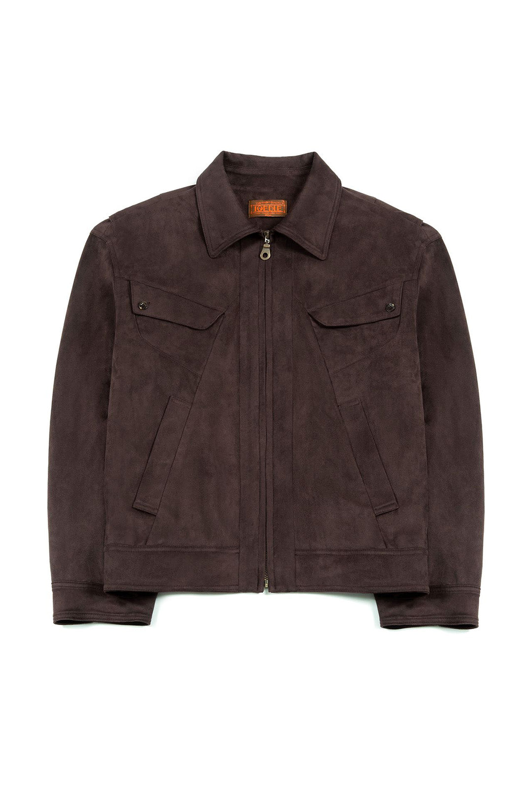 IOEDLE Headlight Jacket in brown, stylish men's jacket with a warm, casual design and front zipper, suitable for outdoor wear.