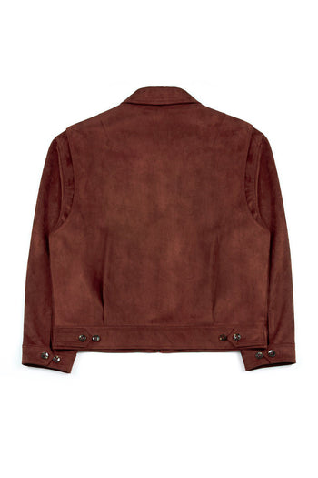 IOEDLE Headlight Jacket in Wine, a stylish men's jacket with a modern design and comfortable fit.