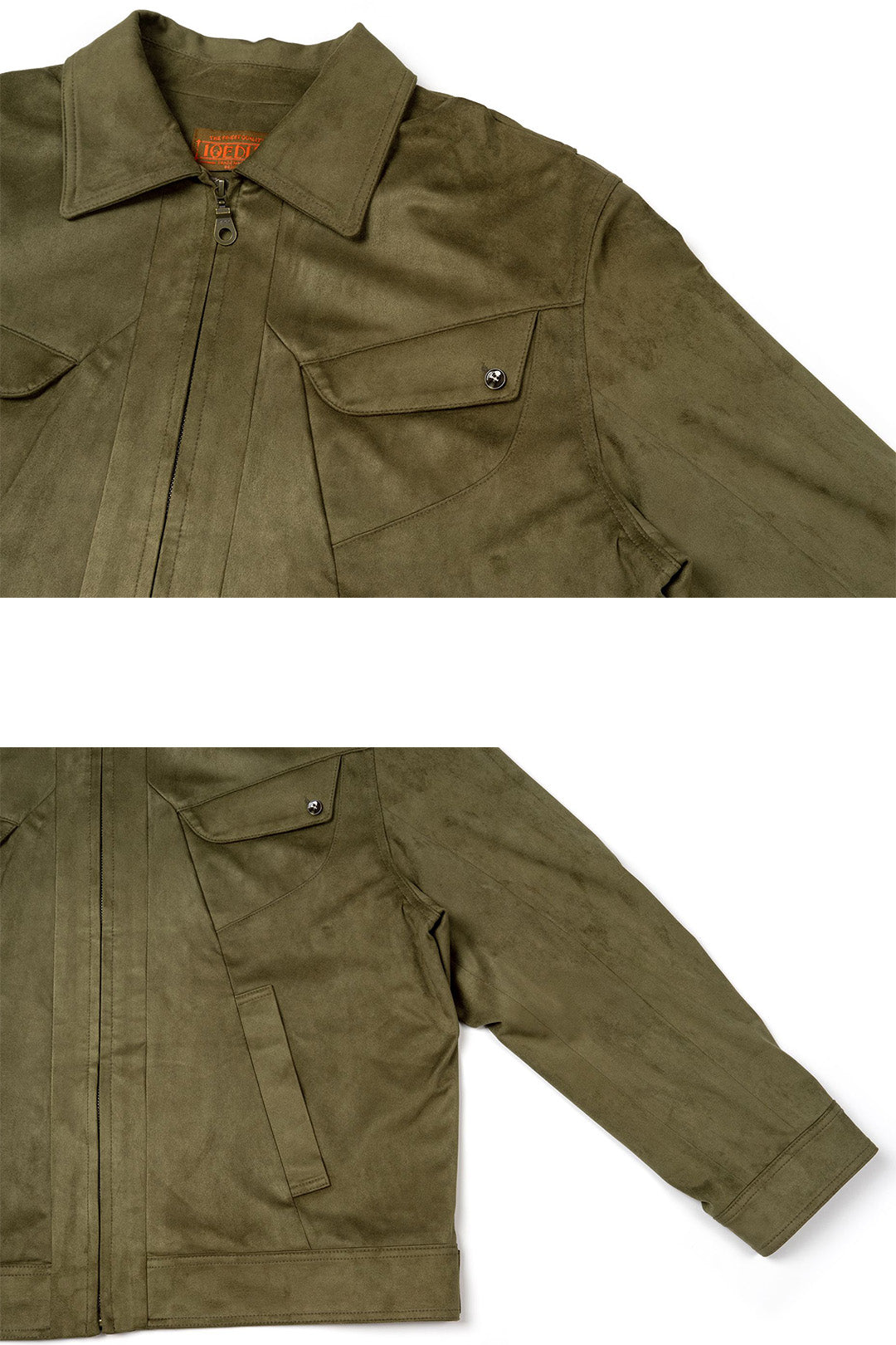 Olive green IOEDLE puppy’s trip to grandma’s jacket, stylish and cozy outdoor jacket for small dogs.