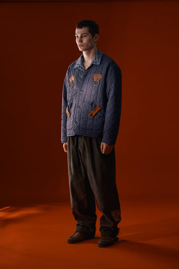 IOEDLE Welcoming Gate Quilted Jacket in charcoal, lightweight winter jacket with quilted design and cozy fit.