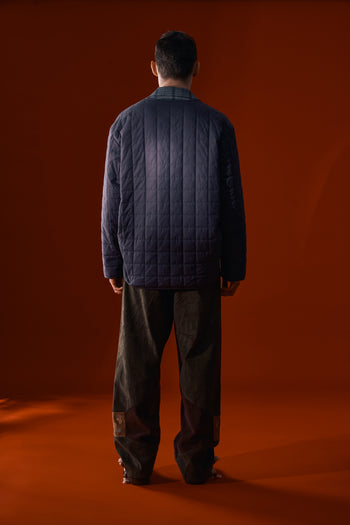 IOEDLE Welcoming Gate Quilted Jacket in charcoal, stylish and warm outerwear with a quilted design and cozy collar.
