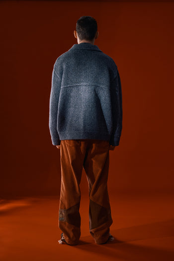 Grey Guide to Memories Knit Jacket by IOEDLE, showcasing a cozy, textured knit jacket with a stylish fit and soft fabric.
