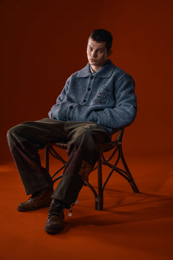 Grey Guide to Memories Knit Jacket by IOEDLE, featuring a cozy, textured knit design and casual fit for stylish comfort.