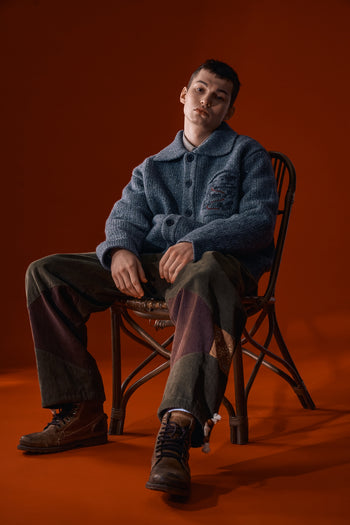 Grey IOEDLE Guide to Memories Knit Jacket featuring a cozy, textured knit design and casual fit for stylish comfort.
