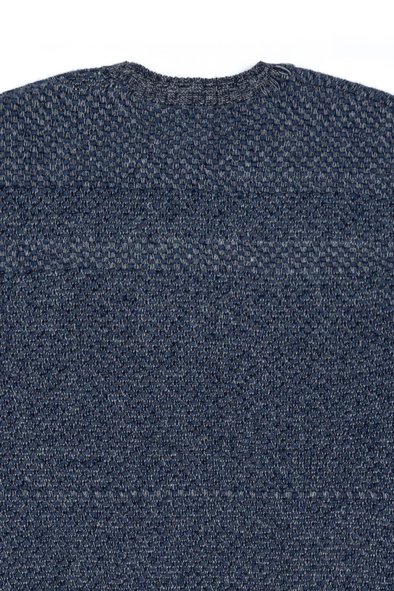Navy House of Cars sweater by IOEDLE featuring a cozy knit fabric and graphic car design on the front.