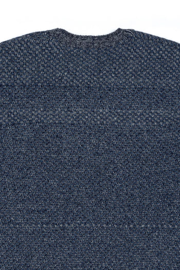 Navy House of Cars sweater by IOEDLE featuring a cozy knit fabric and graphic car design on the front.