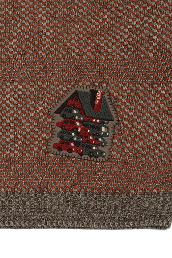 Red and brown House of Cars sweater by IOEDLE, featuring a cozy knit fabric with a stylish automotive-themed design.