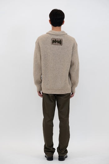 Gray IOEDLE Concrete Jungle sweatshirt, crewneck sweatshirt with urban-inspired design, shown on a plain background.