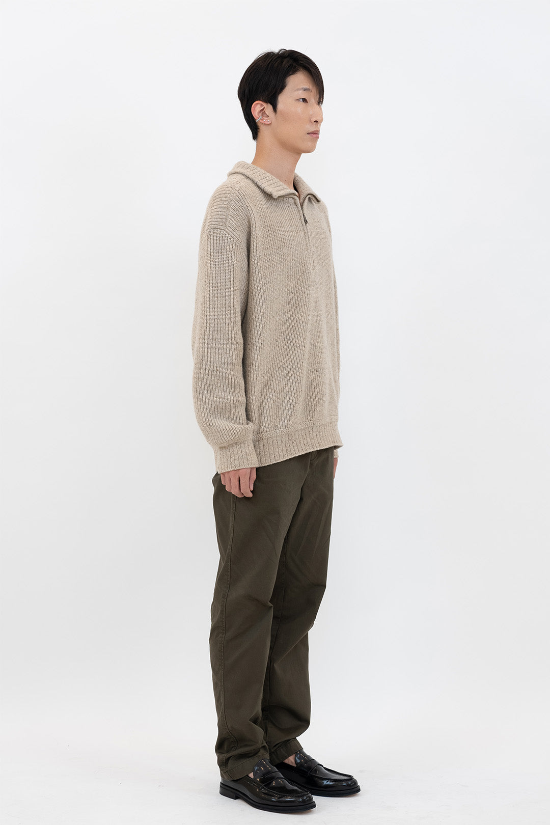 Grey IOEDLE Concrete Jungle sweatshirt, a cozy crewneck sweatshirt with urban-inspired graphic design.