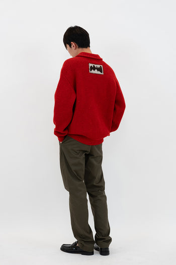 Red Concrete Jungle sweatshirt by IOEDLE featuring a comfortable fit and bold graphic design.