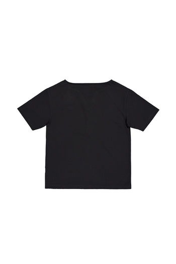 KIMMICK Bestowed Chivalry Pique Half Sleeve Black top, stylish black pique fabric, casual men's short sleeve shirt with collar.