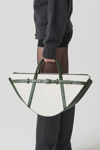 LE SAUT GOCHI Big Bag in vibrant green, spacious tote bag made from durable material, ideal for everyday use.