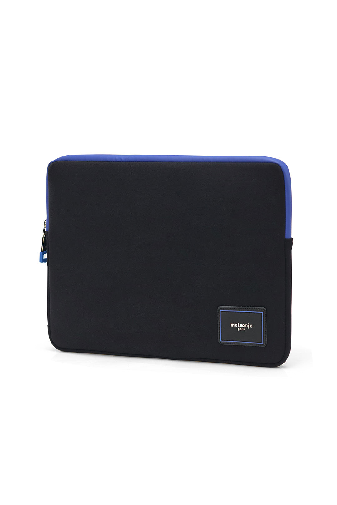 Black 13-inch My Petite Lady laptop case by MAISONJE, featuring a sleek, protective design with a soft interior for portable use.