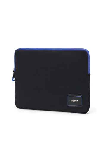 Black 13-inch My Petite Lady laptop case by MAISONJE, featuring a sleek, protective design with a soft interior for portable use.
