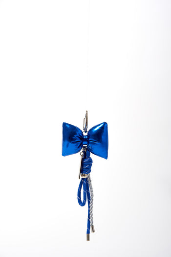 Blue metal Noriggae key ring charm from MAISONJE with intricate design and one-size fit, perfect for keys or accessories.