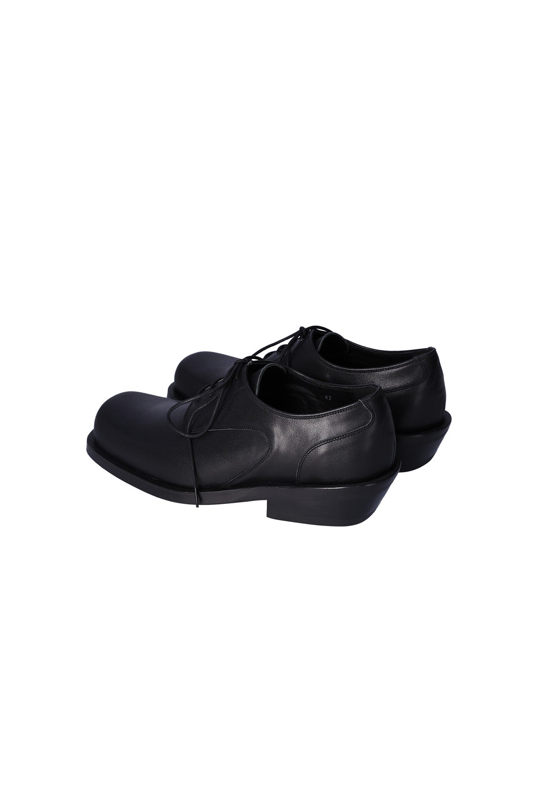 Nuosmiq Hardy Derby Black shoe showing sleek black leather upper and classic derby design on a neutral background.