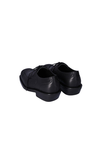 Nuosmiq Hardy Derby Black shoe showcasing classic black leather Derby design with polished finish.