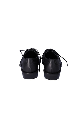 Nuosmiq Hardy Derby Black shoe, men's formal derby with polished black leather and classic lace-up design.