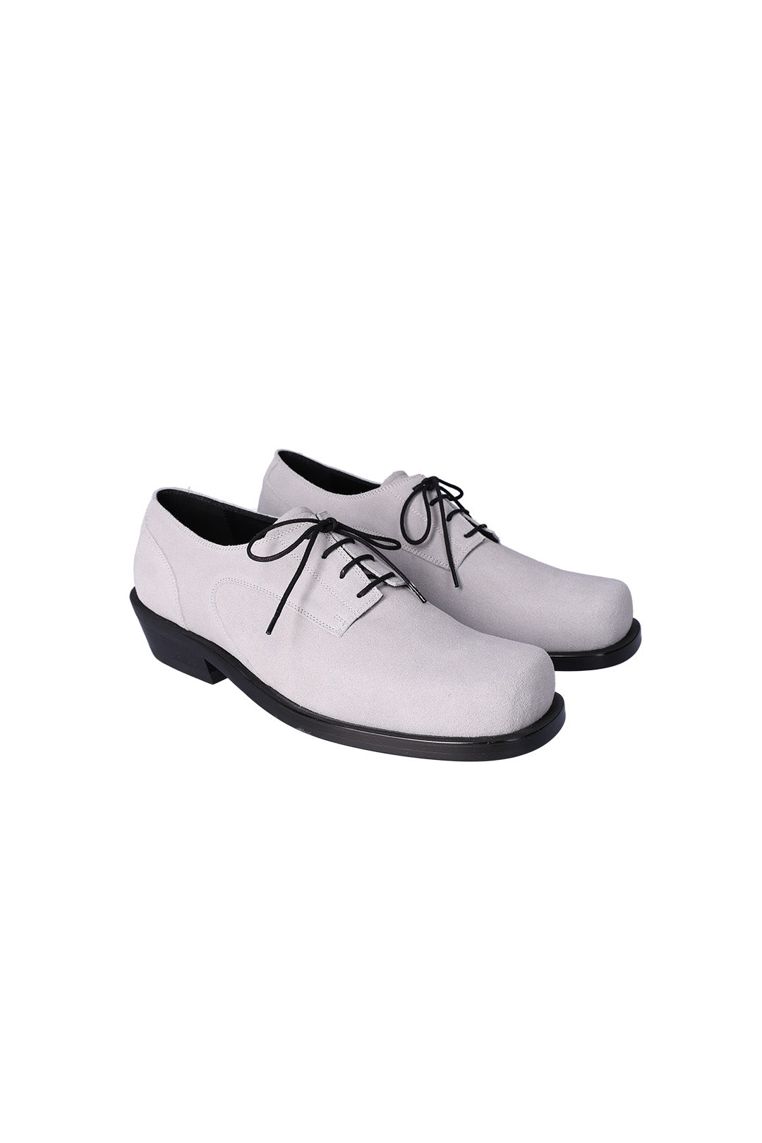 Nuosmiq Hardy Derby Cement derby shoe, brown leather with stitching details and rubber sole, stylish and durable footwear.