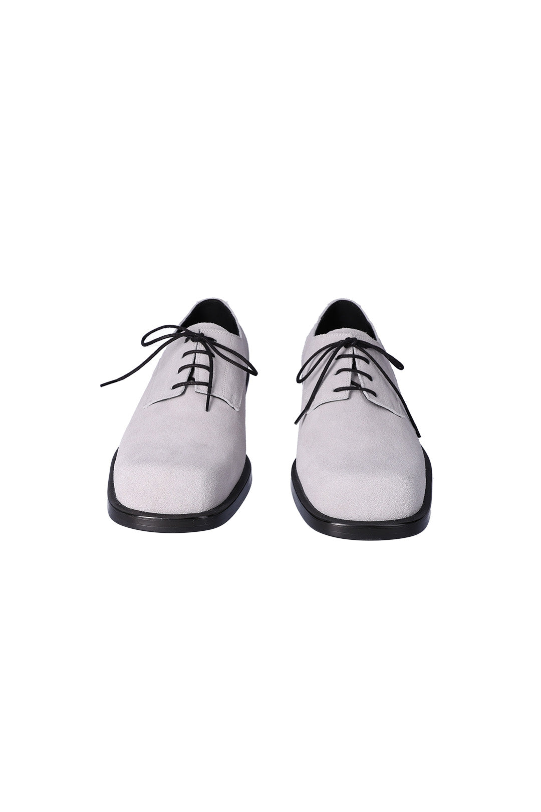 Nuosmiq Hardy Derby Cement Derby shoe with beige suede and brown leather accents, featuring laces and a rugged sole.